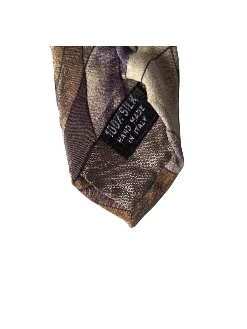 SECOURS Authentic Vintage Multicolor Abstract Silk Necktie Made In Italy NWOT